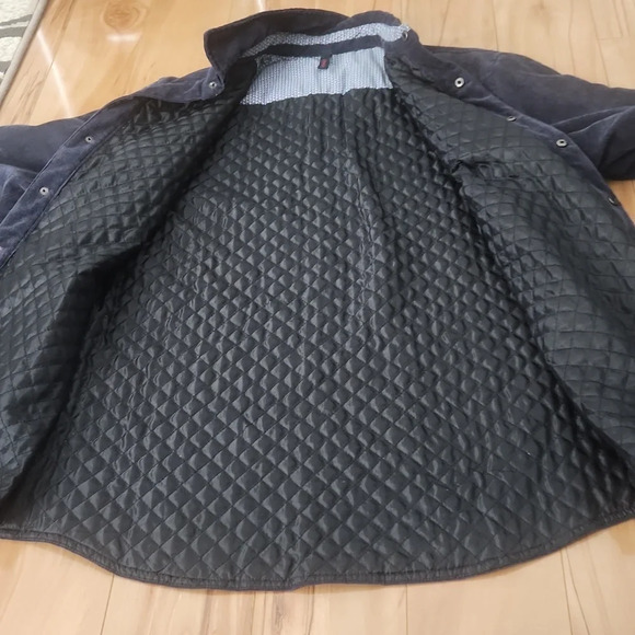 Navy Mens Corduroy Jacket size LARGE - Picture 13 of 15